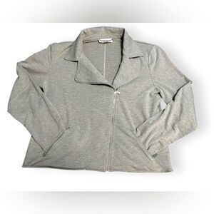 Calvin Klein Women’s Gray Coat Lightweight Motorcycle Jacket Size Medium